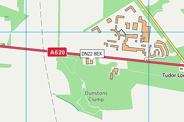 DN22 8EX map - OS VectorMap District (Ordnance Survey)