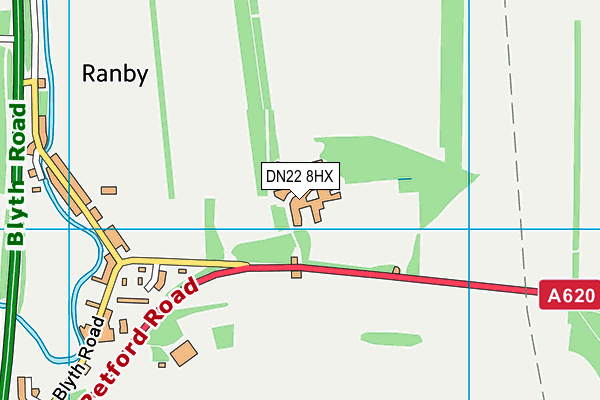 Ranby House map (DN22 8HX) - OS VectorMap District (Ordnance Survey)
