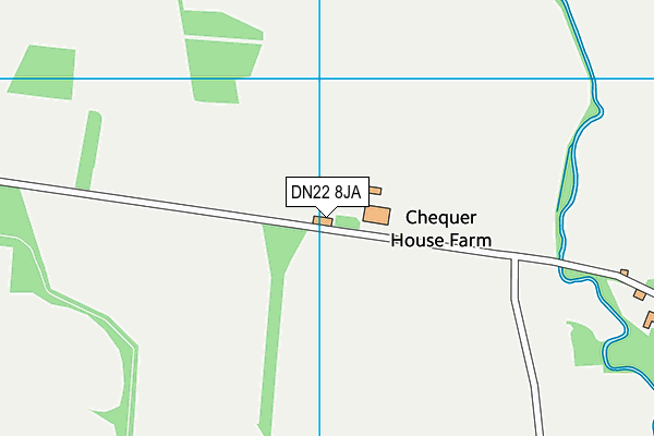 DN22 8JA map - OS VectorMap District (Ordnance Survey)