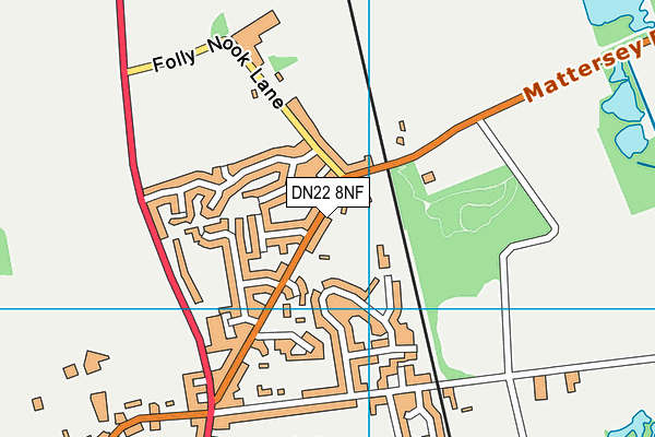 Ranskill Village Park Recreation Ground map (DN22 8NF) - OS VectorMap District (Ordnance Survey)