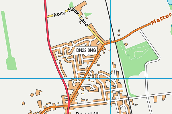 DN22 8NG map - OS VectorMap District (Ordnance Survey)