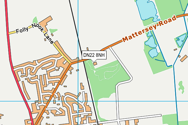 DN22 8NH map - OS VectorMap District (Ordnance Survey)