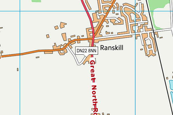 DN22 8NN map - OS VectorMap District (Ordnance Survey)