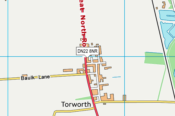 DN22 8NR map - OS VectorMap District (Ordnance Survey)