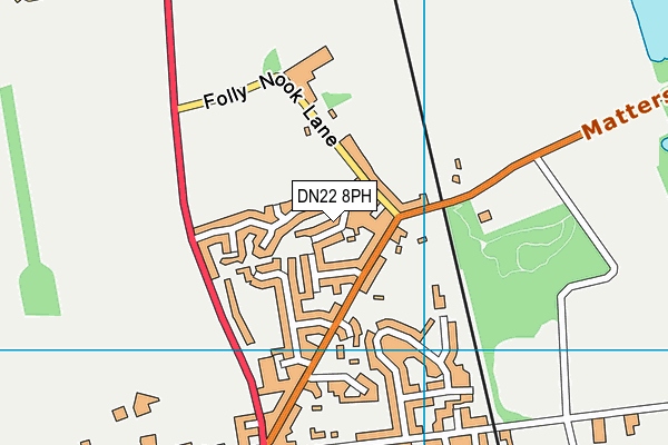 DN22 8PH map - OS VectorMap District (Ordnance Survey)
