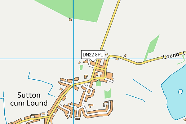 DN22 8PL map - OS VectorMap District (Ordnance Survey)