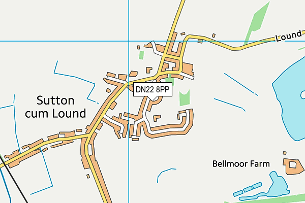Sutton-Cum-Lound CofE School map (DN22 8PP) - OS VectorMap District (Ordnance Survey)