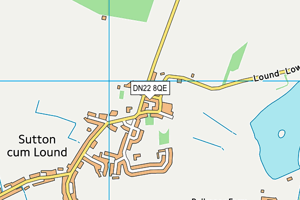 DN22 8QE map - OS VectorMap District (Ordnance Survey)