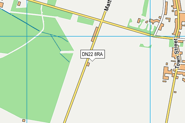 DN22 8RA map - OS VectorMap District (Ordnance Survey)