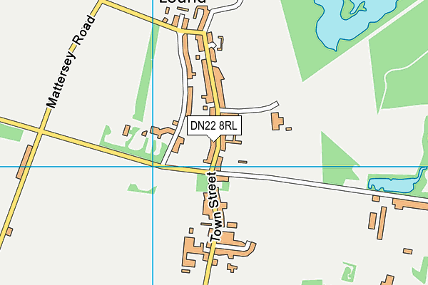 DN22 8RL map - OS VectorMap District (Ordnance Survey)