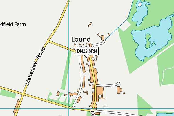 DN22 8RN map - OS VectorMap District (Ordnance Survey)