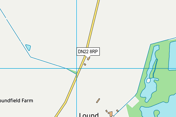 DN22 8RP map - OS VectorMap District (Ordnance Survey)