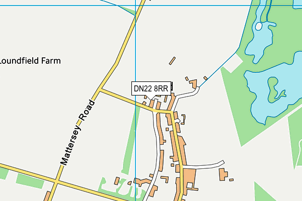 DN22 8RR map - OS VectorMap District (Ordnance Survey)
