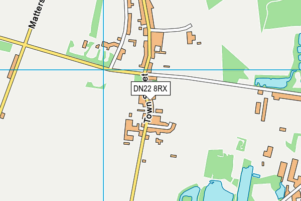 DN22 8RX map - OS VectorMap District (Ordnance Survey)