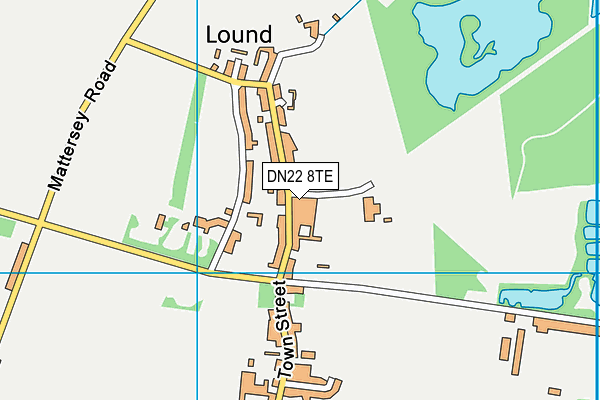 DN22 8TE map - OS VectorMap District (Ordnance Survey)