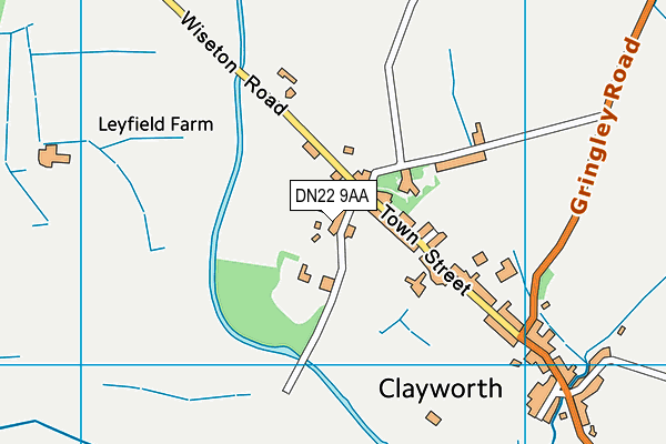 DN22 9AA map - OS VectorMap District (Ordnance Survey)