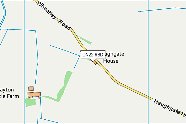 DN22 9BD map - OS VectorMap District (Ordnance Survey)