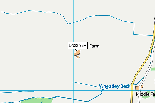 DN22 9BP map - OS VectorMap District (Ordnance Survey)
