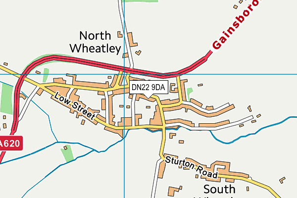 DN22 9DA map - OS VectorMap District (Ordnance Survey)