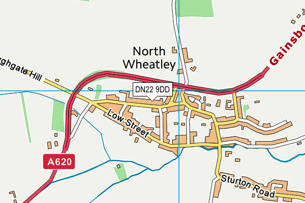 DN22 9DD map - OS VectorMap District (Ordnance Survey)