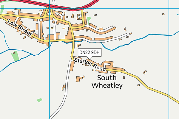 Wheatley Playing Field map (DN22 9DH) - OS VectorMap District (Ordnance Survey)