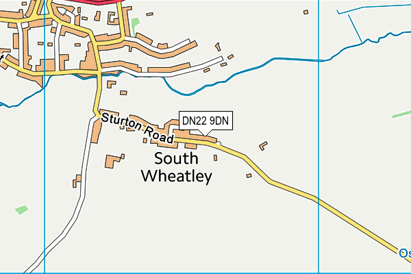 DN22 9DN map - OS VectorMap District (Ordnance Survey)