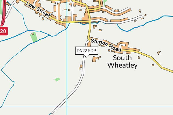 DN22 9DP map - OS VectorMap District (Ordnance Survey)