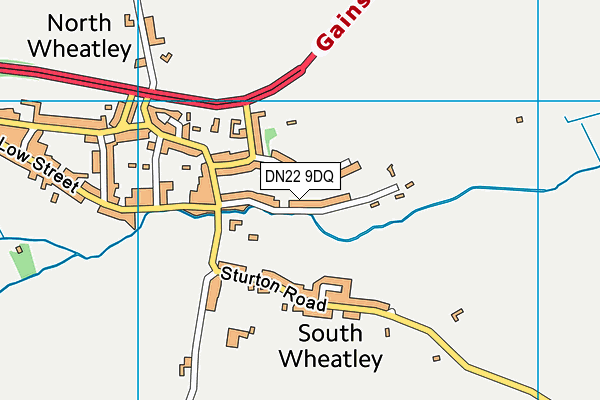 Wheatley Tennis Club map (DN22 9DQ) - OS VectorMap District (Ordnance Survey)