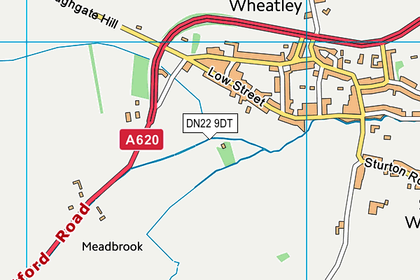 DN22 9DT map - OS VectorMap District (Ordnance Survey)