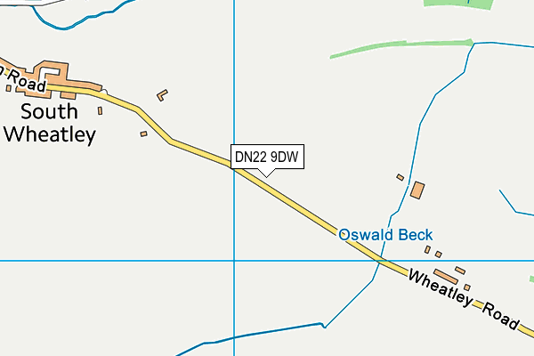 DN22 9DW map - OS VectorMap District (Ordnance Survey)