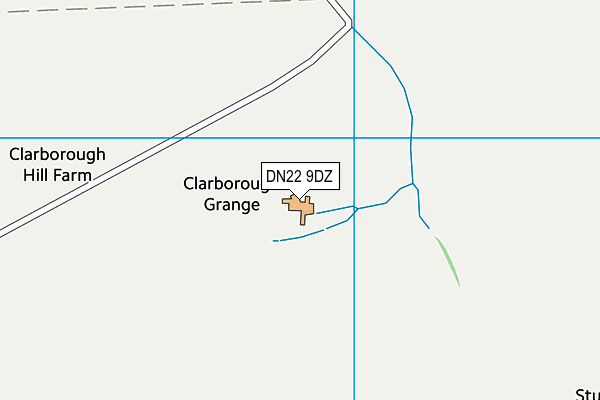 DN22 9DZ map - OS VectorMap District (Ordnance Survey)