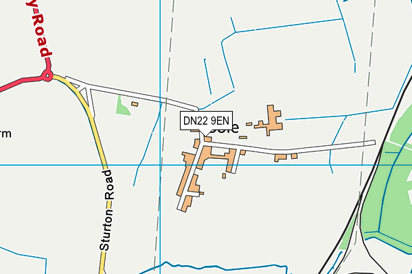 DN22 9EN map - OS VectorMap District (Ordnance Survey)