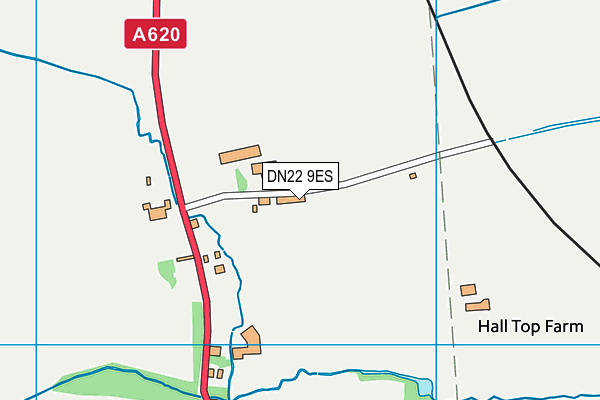 DN22 9ES map - OS VectorMap District (Ordnance Survey)