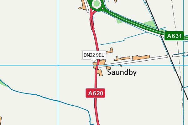 DN22 9EU map - OS VectorMap District (Ordnance Survey)