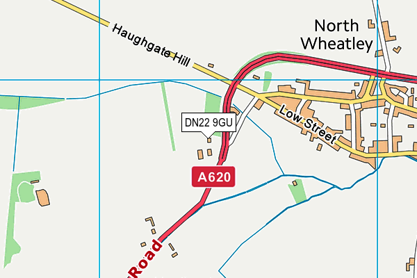 DN22 9GU map - OS VectorMap District (Ordnance Survey)