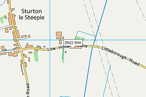 DN22 9HH map - OS VectorMap District (Ordnance Survey)