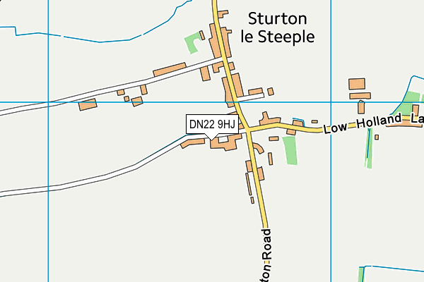 DN22 9HJ map - OS VectorMap District (Ordnance Survey)