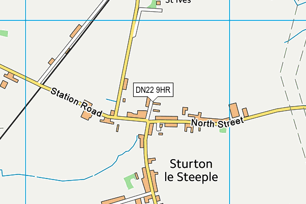 DN22 9HR map - OS VectorMap District (Ordnance Survey)