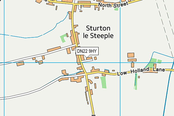 DN22 9HY map - OS VectorMap District (Ordnance Survey)