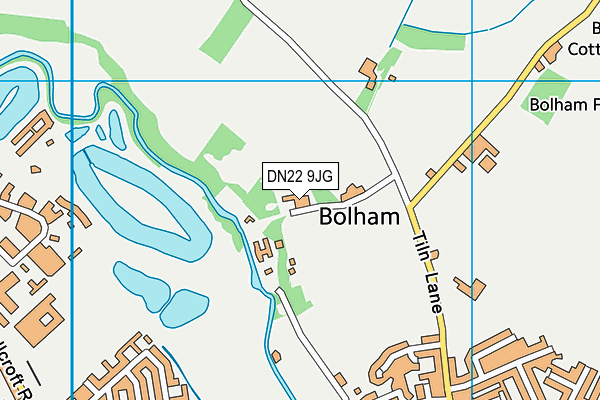 Tiln Lane Sports Ground map (DN22 9JG) - OS VectorMap District (Ordnance Survey)