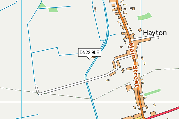 DN22 9LE map - OS VectorMap District (Ordnance Survey)