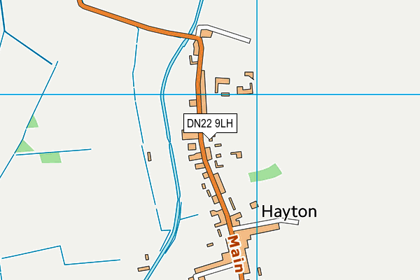 DN22 9LH map - OS VectorMap District (Ordnance Survey)