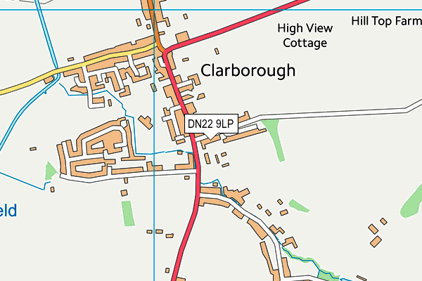 DN22 9LP map - OS VectorMap District (Ordnance Survey)