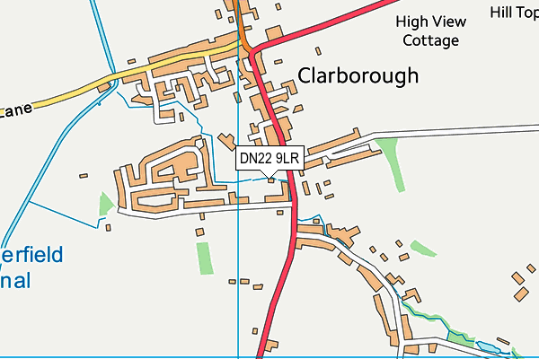 DN22 9LR map - OS VectorMap District (Ordnance Survey)