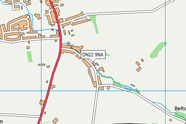 DN22 9NA map - OS VectorMap District (Ordnance Survey)