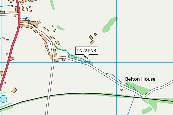 DN22 9NB map - OS VectorMap District (Ordnance Survey)