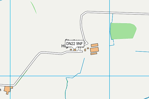 DN22 9NF map - OS VectorMap District (Ordnance Survey)