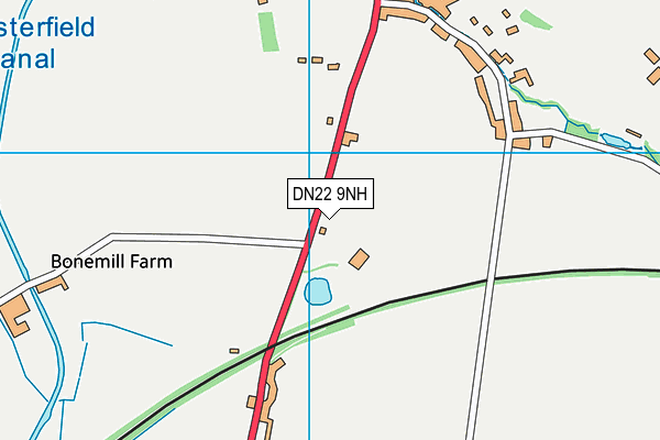 DN22 9NH map - OS VectorMap District (Ordnance Survey)