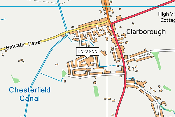 DN22 9NN map - OS VectorMap District (Ordnance Survey)