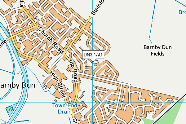 DN3 1AG map - OS VectorMap District (Ordnance Survey)